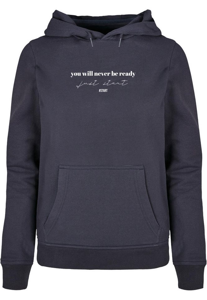Merchcode Kapuzenpullover Merchcode Damen Ladies Just Start Basic Hoody (1-tlg) von Merchcode