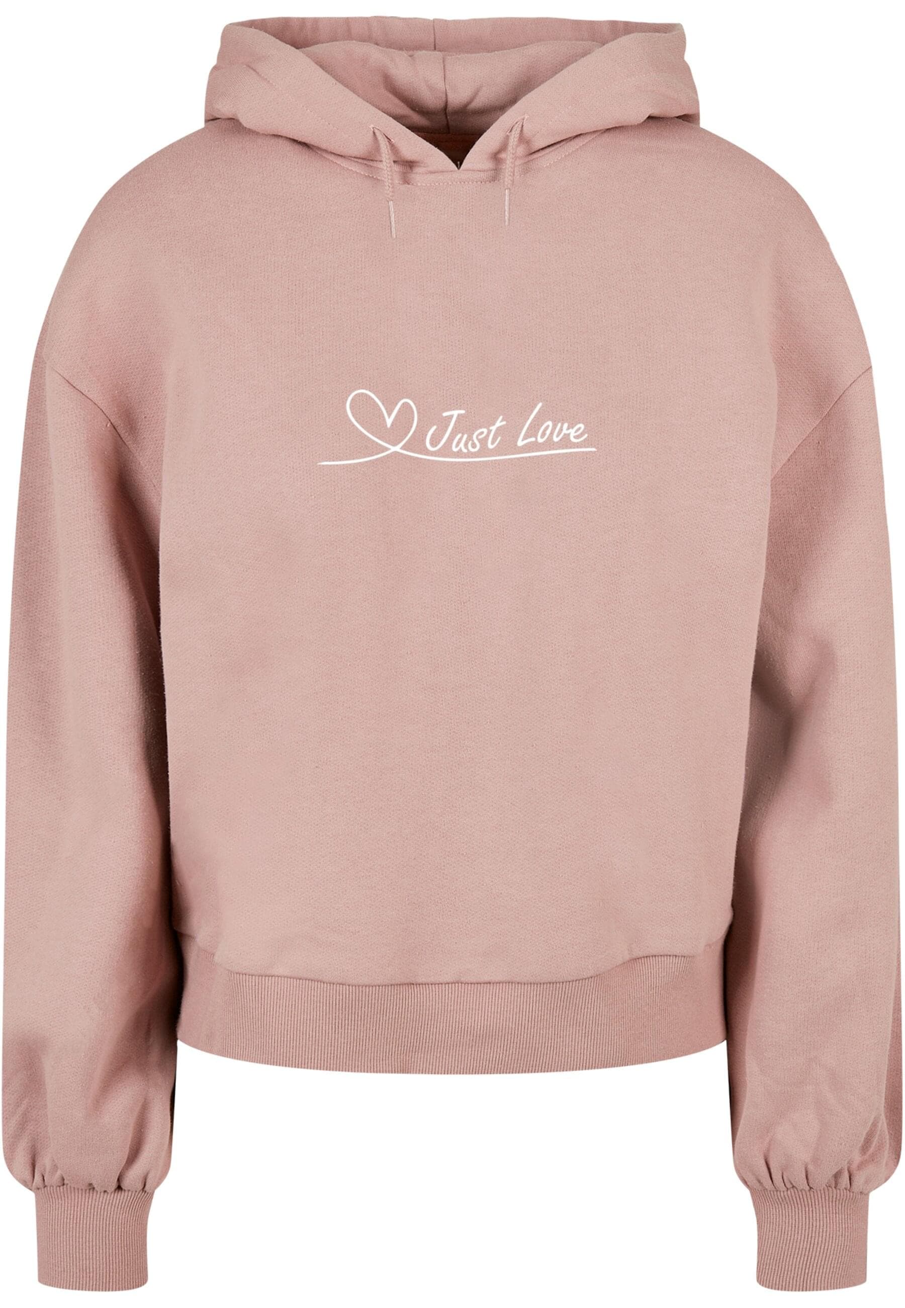 Merchcode Kapuzenpullover "Merchcode Damen Ladies Just love Organic Oversized Hoody", (1 tlg.) Merchcode Kapuzenpullover "Merchcode Damen Ladies Just love Organic Oversized Hoody", (1 tlg.) von Merchcode