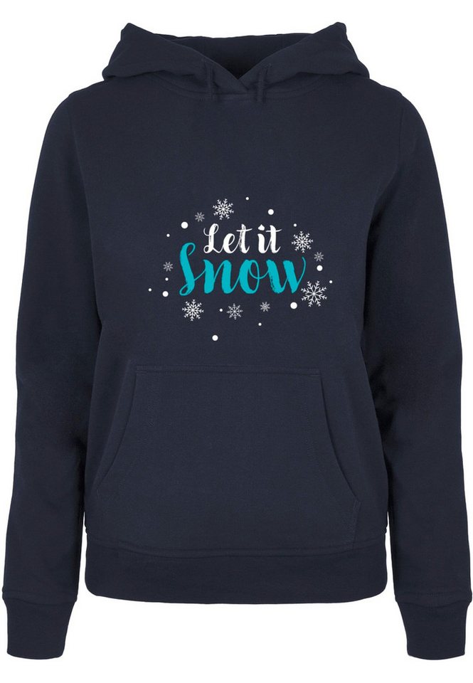 Merchcode Kapuzenpullover Merchcode Damen Ladies Let it snow Basic Hoody (1-tlg) von Merchcode