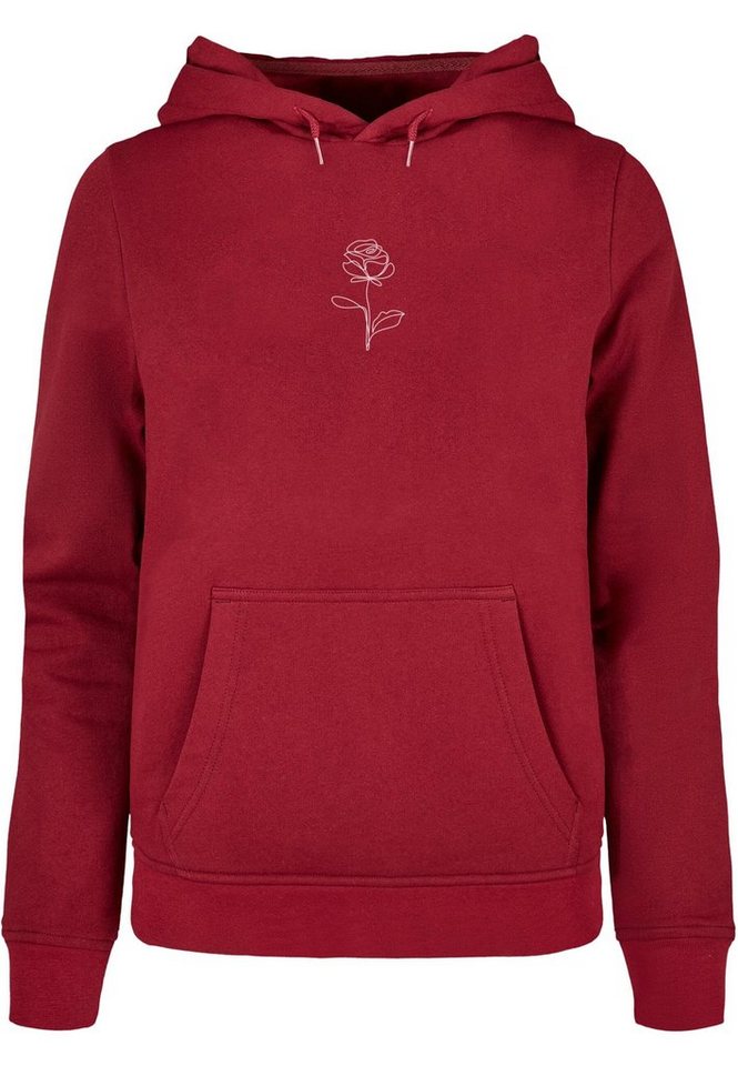 Merchcode Kapuzenpullover Merchcode Damen Ladies Rose Basic Hoody (1-tlg) von Merchcode