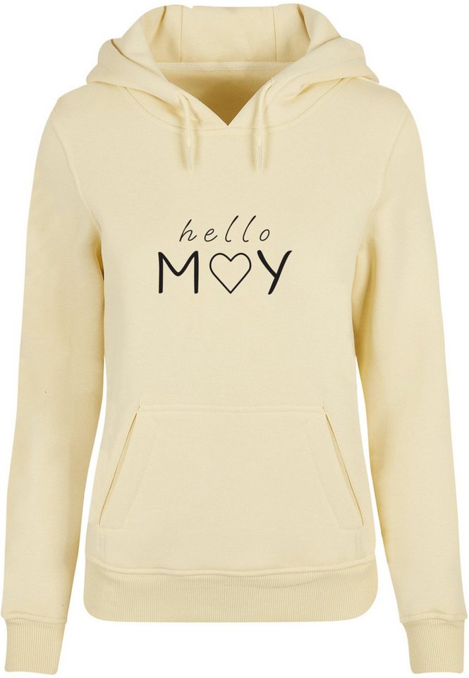 Merchcode Kapuzenpullover Merchcode Damen Ladies Spring - Hello may Heavy Hoody (1-tlg) von Merchcode