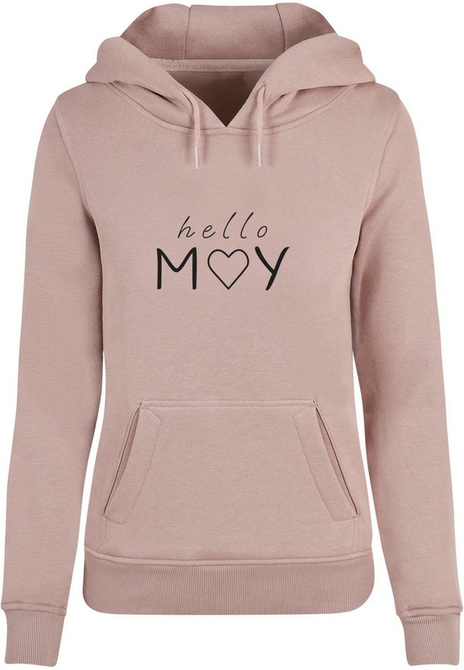 Merchcode Kapuzenpullover Merchcode Damen Ladies Spring - Hello may Heavy Hoody (1-tlg) von Merchcode