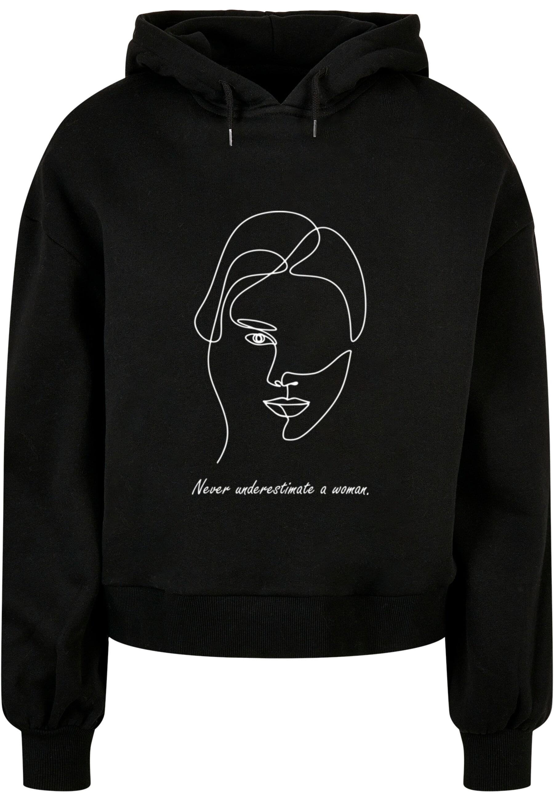 Merchcode Kapuzenpullover "Merchcode Damen Ladies WD - Woman Figure Organic Oversized Hoody", (1 tlg.) Merchcode Kapuzenpullover "Merchcode Damen Ladies WD - Woman Figure Organic Oversized Hoody", (1 tlg.) von Merchcode