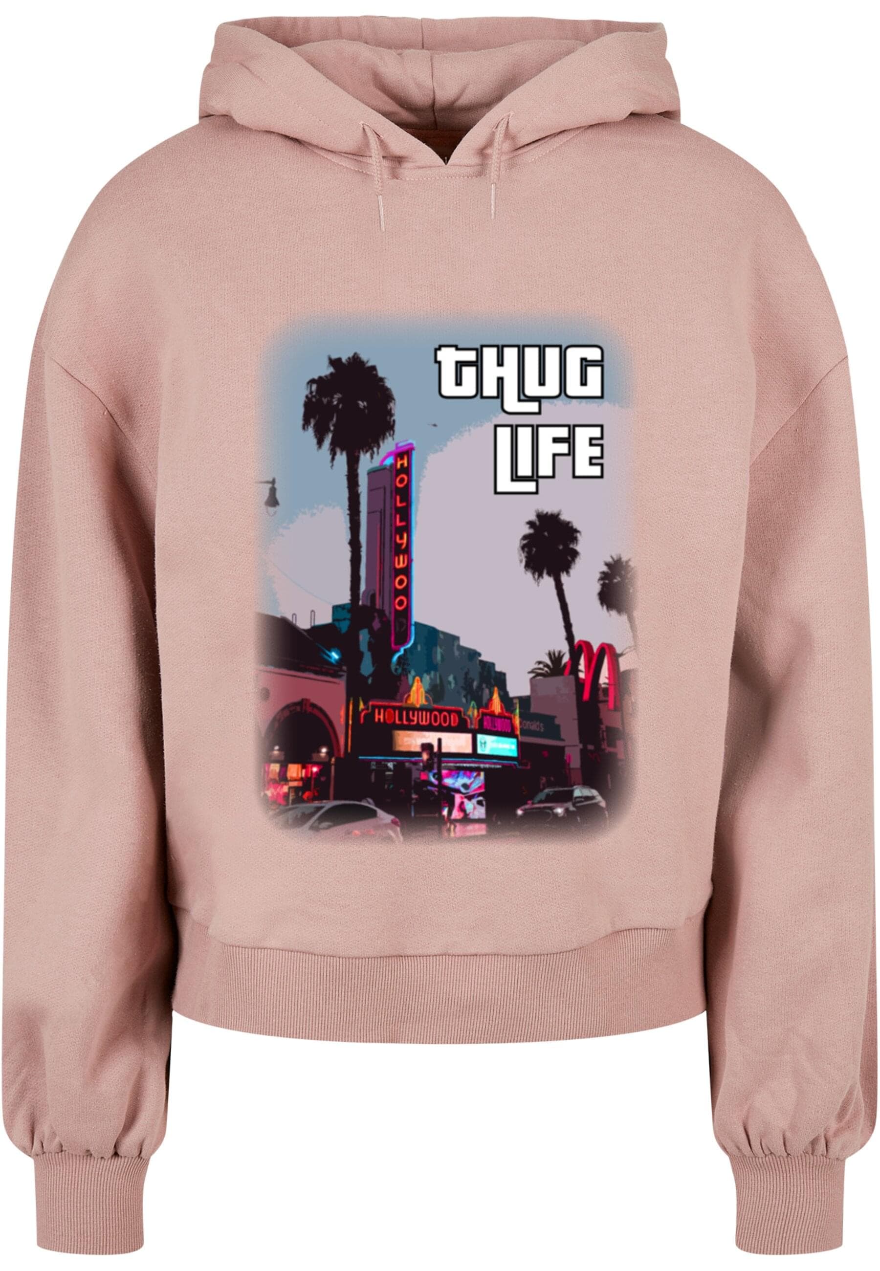 Merchcode Kapuzenpullover "Merchcode Damen Laides Grand Thug Life Organic Oversized Hoody", (1 tlg.) Merchcode Kapuzenpullover "Merchcode Damen Laides Grand Thug Life Organic Oversized Hoody", (1 tlg.) von Merchcode