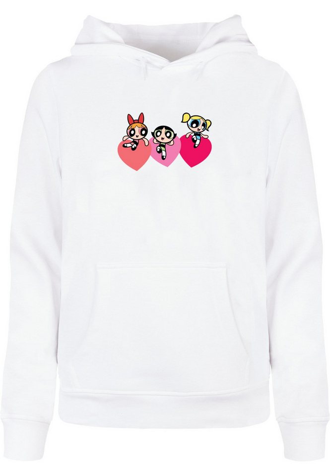 Merchcode Kapuzenpullover Merchcode Ladies The Powerpuff Girls - Triple Heart Basic Hoody (1-tlg) von Merchcode