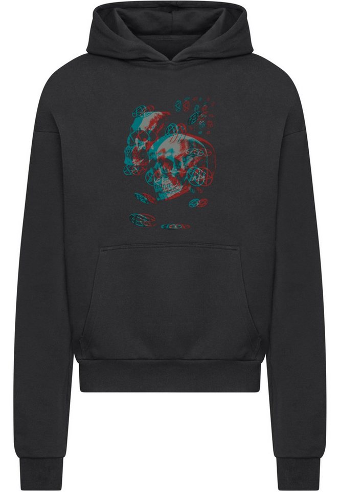 Merchcode Kapuzensweatshirt Merchcode HIM - 3D Skulls and heartagrams Ultra Heavy Hoody (1-tlg) von Merchcode
