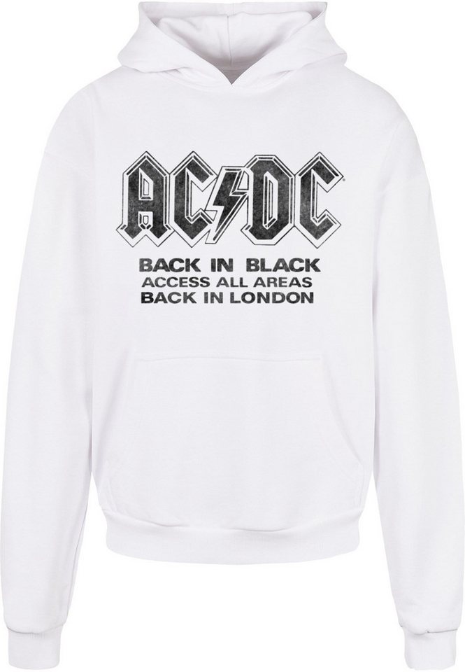 Merchcode Kapuzensweatshirt Merchcode Herren ACDC - Back In Black Ultra Heavy Hoody (1-tlg) von Merchcode