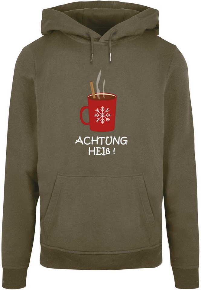 Merchcode Kapuzensweatshirt Merchcode Herren Achtung heiss Basic Hoody (1-tlg) von Merchcode