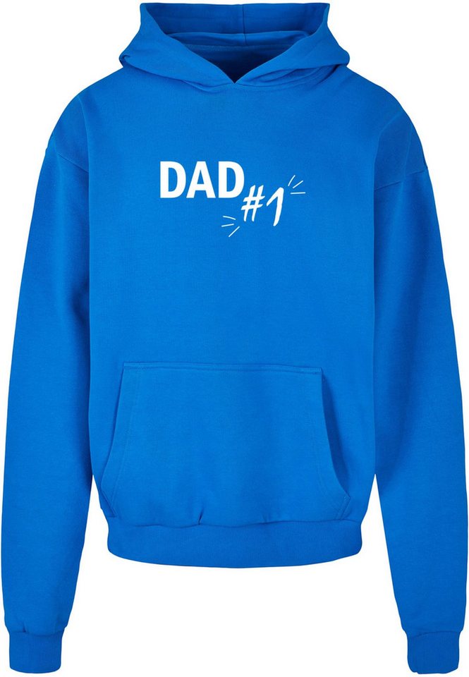 Merchcode Kapuzensweatshirt Merchcode Herren Fathers Day - Dad number 1 Ultra Heavy Hoody (1-tlg) von Merchcode