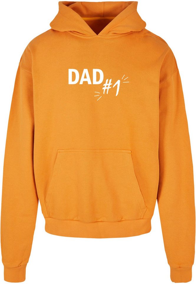 Merchcode Kapuzensweatshirt Merchcode Herren Fathers Day - Dad number 1 Ultra Heavy Hoody (1-tlg) von Merchcode