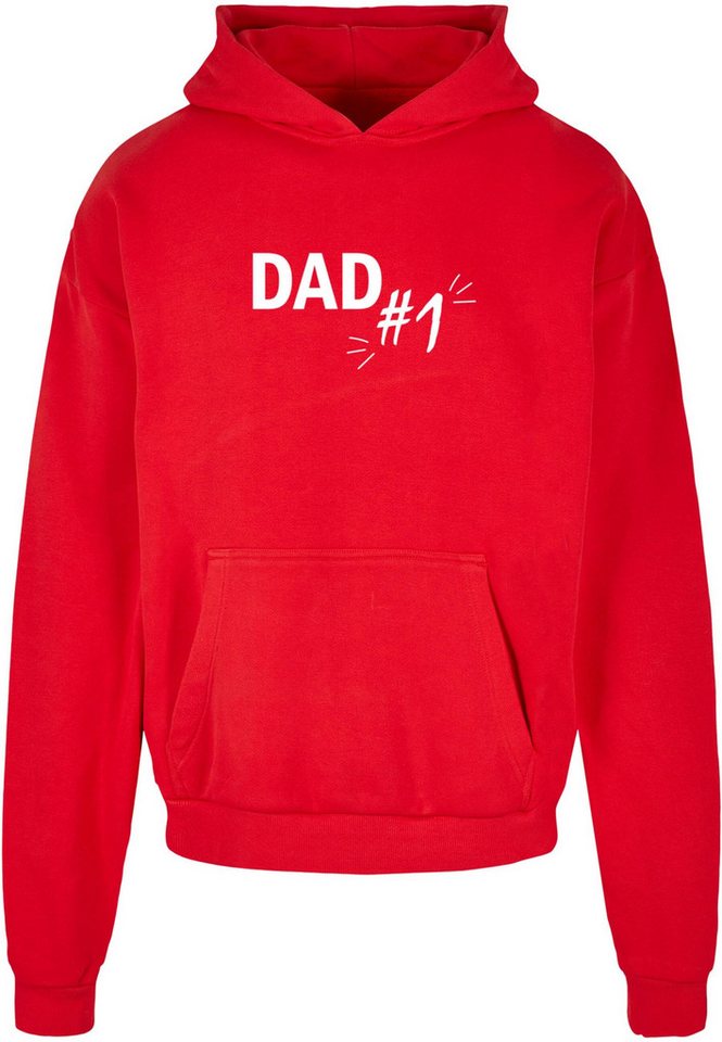 Merchcode Kapuzensweatshirt Merchcode Herren Fathers Day - Dad number 1 Ultra Heavy Hoody (1-tlg) von Merchcode