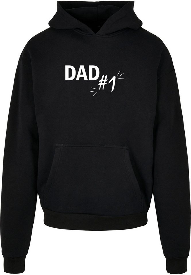 Merchcode Kapuzensweatshirt Merchcode Herren Fathers Day - Dad number 1 Ultra Heavy Hoody (1-tlg) von Merchcode