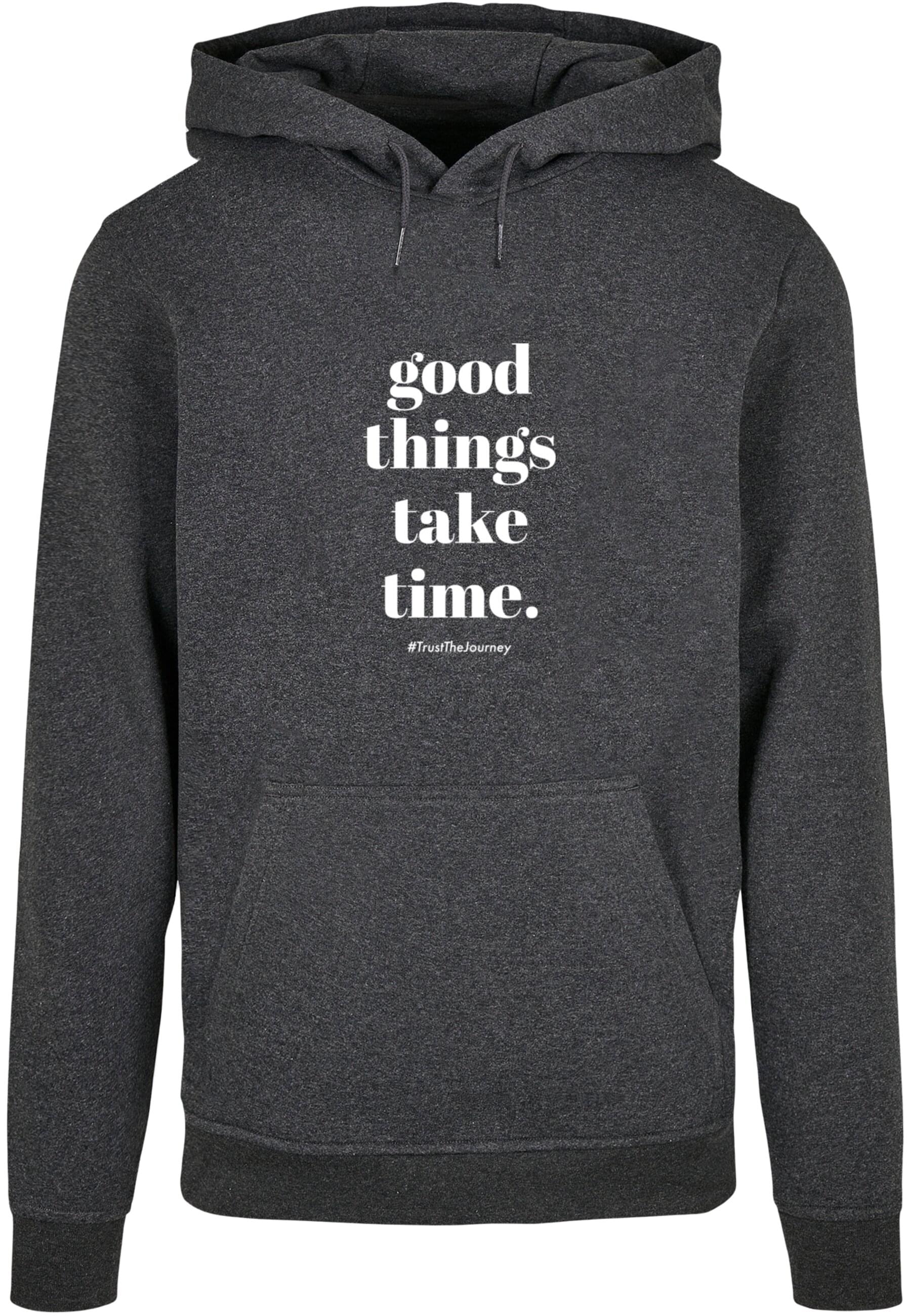 Merchcode Kapuzensweatshirt "Merchcode Herren Good Things Take Time Basic Hoody", (1 tlg.) Merchcode Kapuzensweatshirt "Merchcode Herren Good Things Take Time Basic Hoody", (1 tlg.) von Merchcode