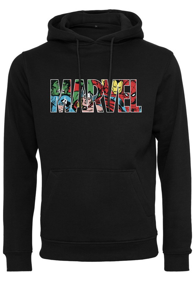 Merchcode Kapuzensweatshirt Merchcode Herren Marvel Logo Character Hoody (1-tlg) von Merchcode