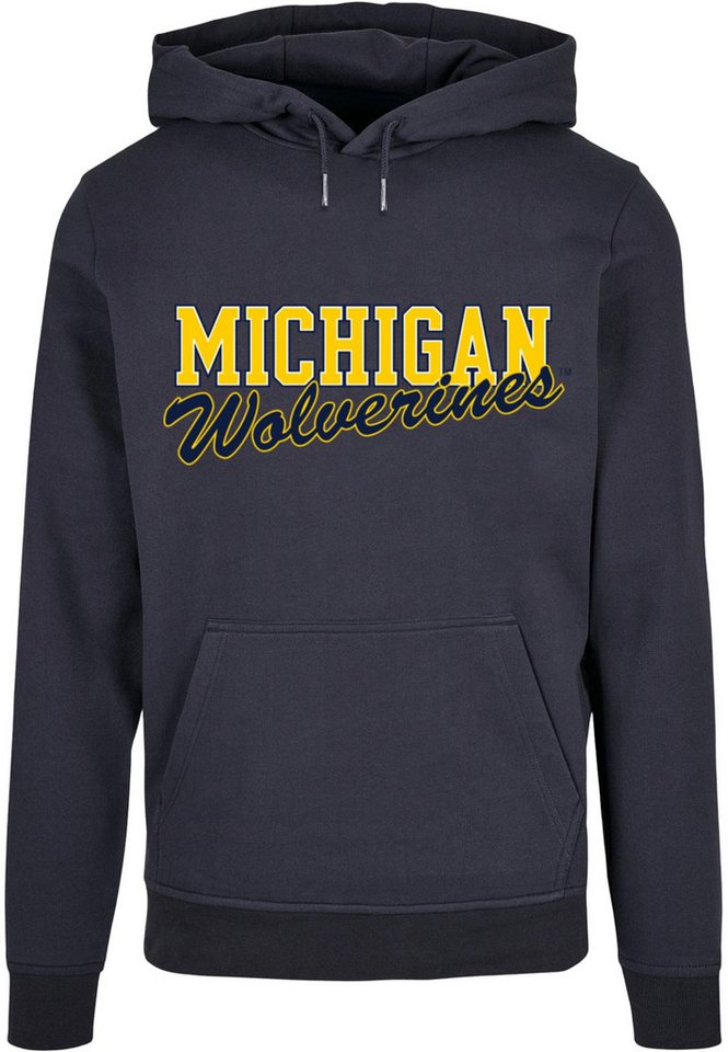 Merchcode Kapuzensweatshirt Merchcode Herren Michigan Wolverines - Script Basic Hoody (1-tlg) von Merchcode
