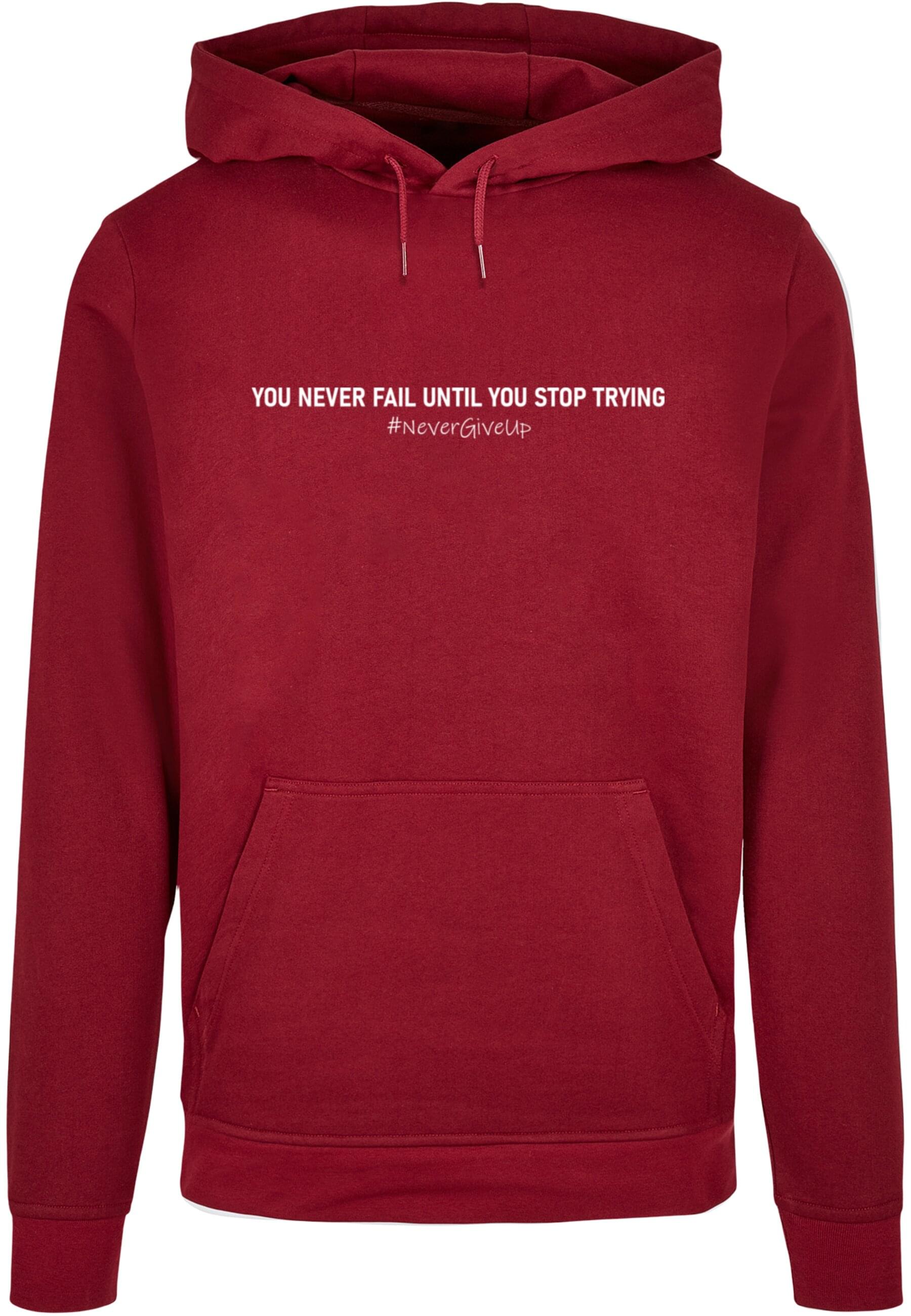 Merchcode Kapuzensweatshirt "Merchcode Herren Never Give Up Basic Hoody", (1 tlg.) Merchcode Kapuzensweatshirt "Merchcode Herren Never Give Up Basic Hoody", (1 tlg.) von Merchcode