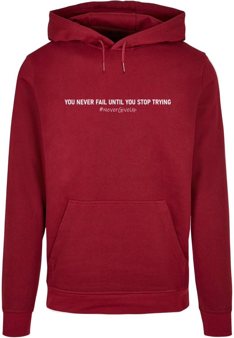 Merchcode Kapuzensweatshirt "Merchcode Herren Never Give Up Basic Hoody", (1 tlg.) von Merchcode