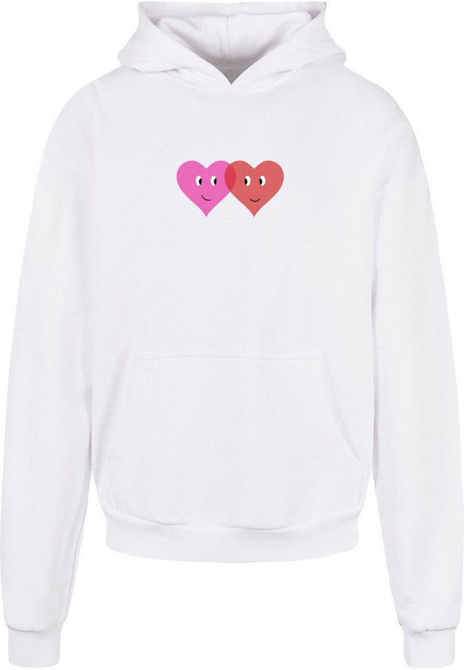 Merchcode Kapuzensweatshirt Merchcode Hugs & Love - Two Hearts Ultra Heavy Hoody (1-tlg) von Merchcode