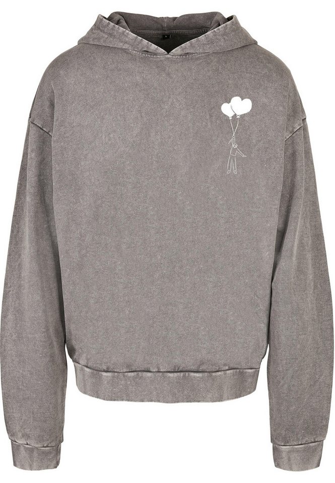 Merchcode Kapuzensweatshirt Merchcode Love In The Air Acid Washed Oversize Hoody (1-tlg) von Merchcode