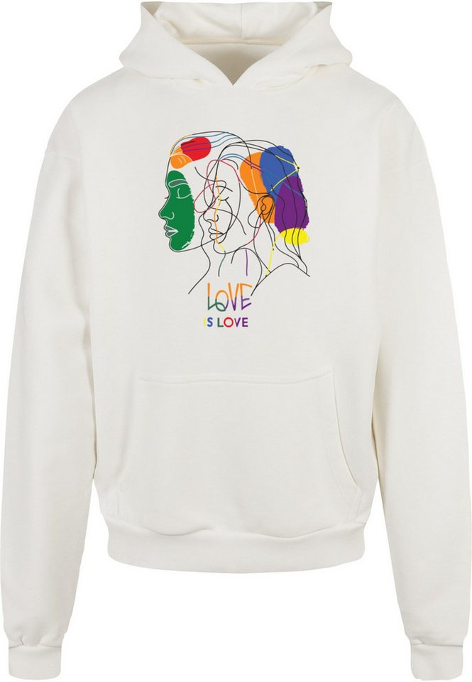 Merchcode Kapuzensweatshirt Merchcode Love Is Love Oversized Hoody (1-tlg) von Merchcode