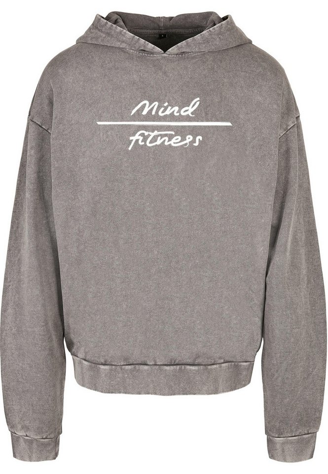 Merchcode Kapuzensweatshirt Merchcode Mind Fitness Acid Washed Oversized Hoodie (1-tlg) von Merchcode
