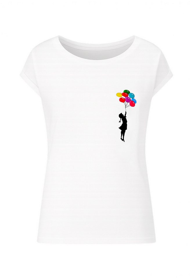 Merchcode Kurzarmshirt Merchcode Damen Ladies Girl Floating Away T-Shirt (1-tlg) von Merchcode