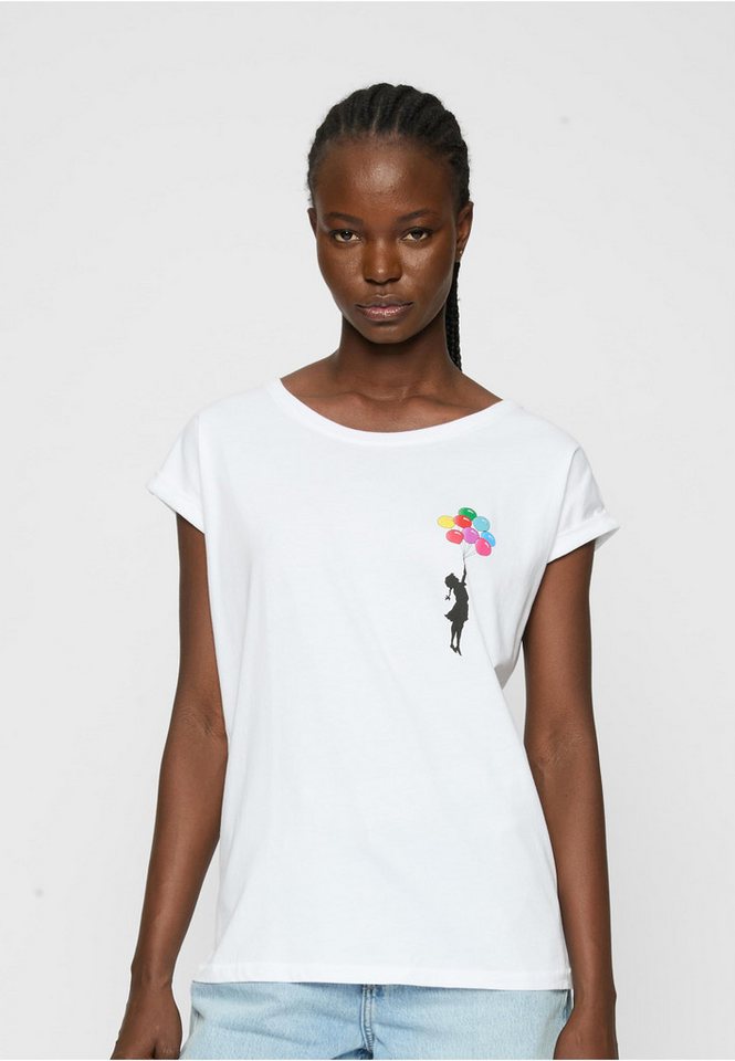 Merchcode Kurzarmshirt Merchcode Damen Ladies Girl Floating Away T-Shirt (1-tlg) von Merchcode