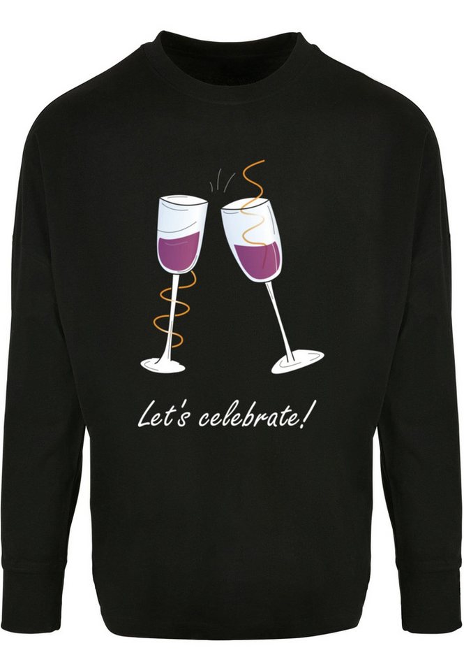 Merchcode Longsleeve Merchcode Herren Lets celebrate Oversized Longsleeve (1-tlg) von Merchcode