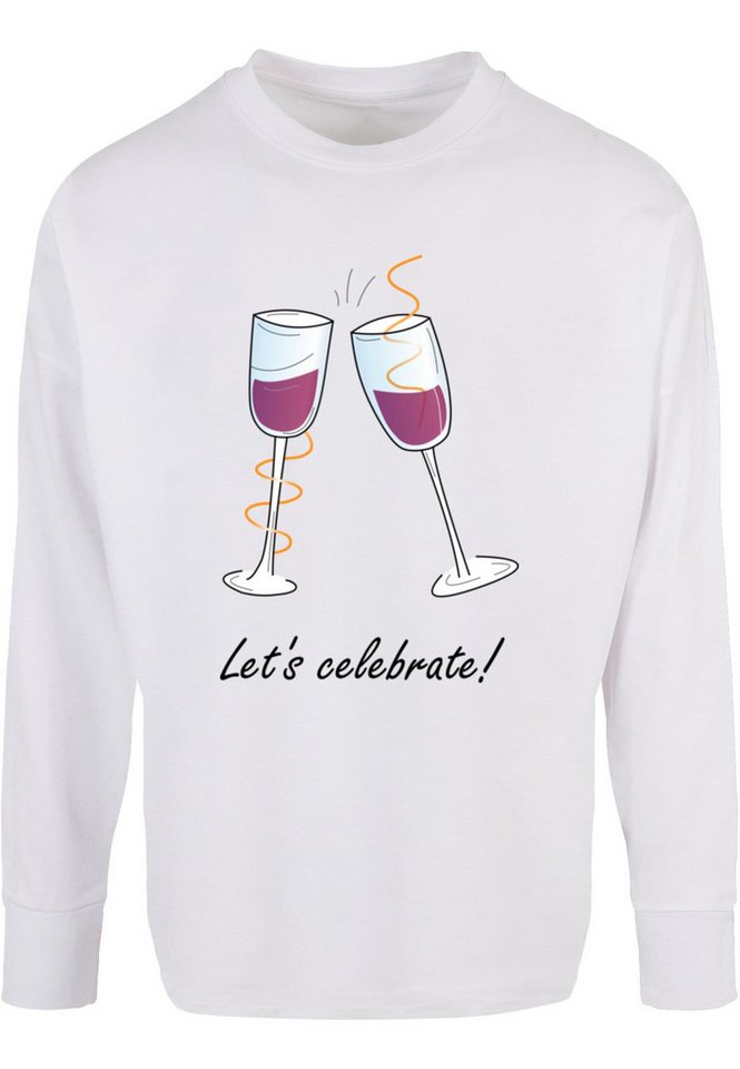 Merchcode Longsleeve Merchcode Herren Lets celebrate Oversized Longsleeve (1-tlg) von Merchcode