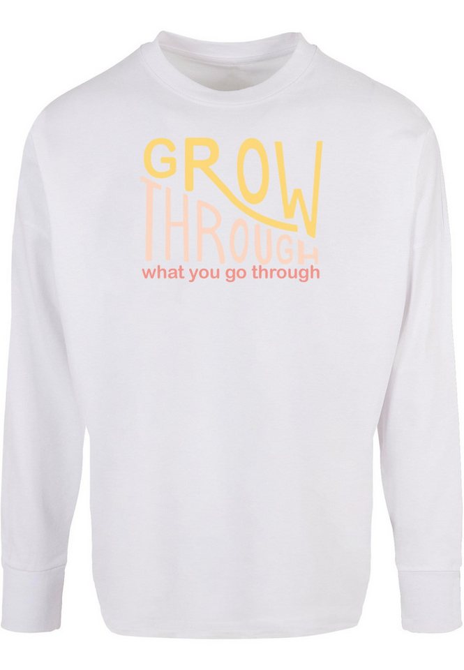 Merchcode Longsleeve Merchcode Herren Spring - Grow through 2 Oversized Longsleeve (1-tlg) von Merchcode