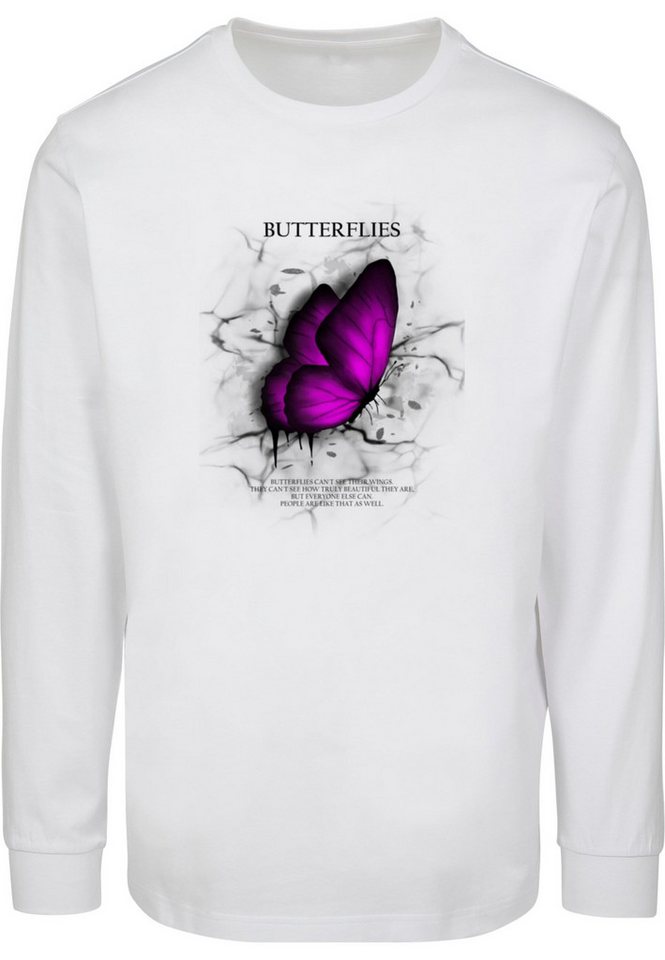 Merchcode Longsleeve Merchcode Butterflies Longsleeve With Cuffrib (1-tlg) von Merchcode