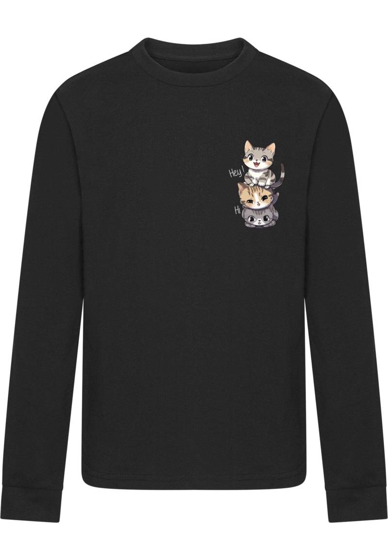 Merchcode Longsleeve "Merchcode Kids Hi Cats - Longsleeve" 1 Stk. tlg. von Merchcode