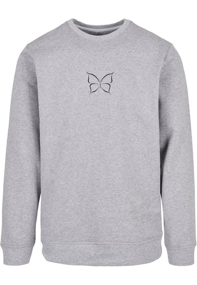Merchcode Rundhalspullover Merchcode Herren Butterfly Basic Crewneck (1-tlg) von Merchcode