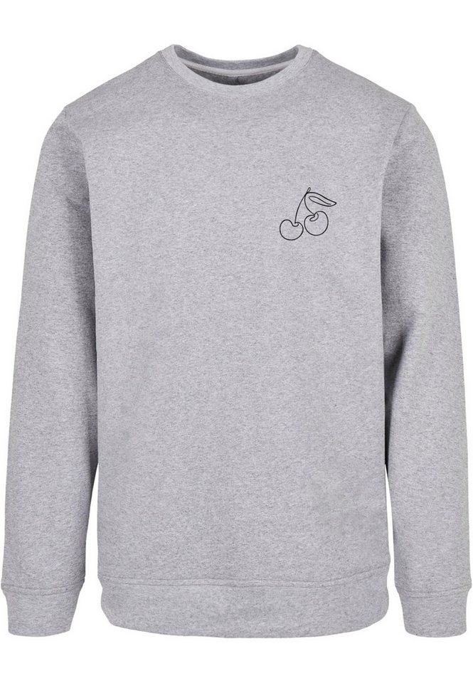 Merchcode Rundhalspullover Merchcode Herren Cherry Basic Crewneck (1-tlg) von Merchcode