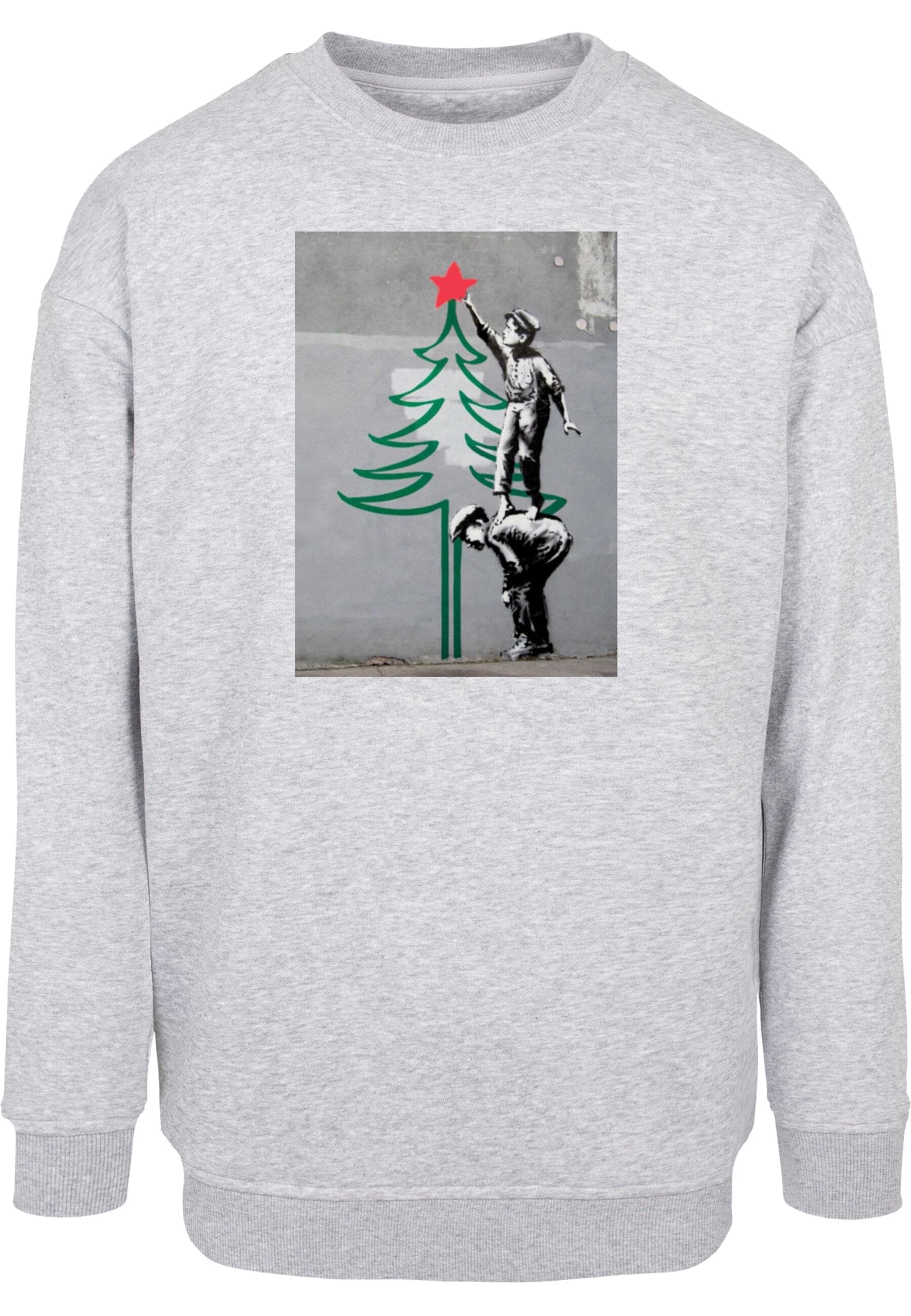 Merchcode Rundhalspullover "Merchcode Banksy - Christmas Tree Crewneck" 1 Stk. tlg. von Merchcode