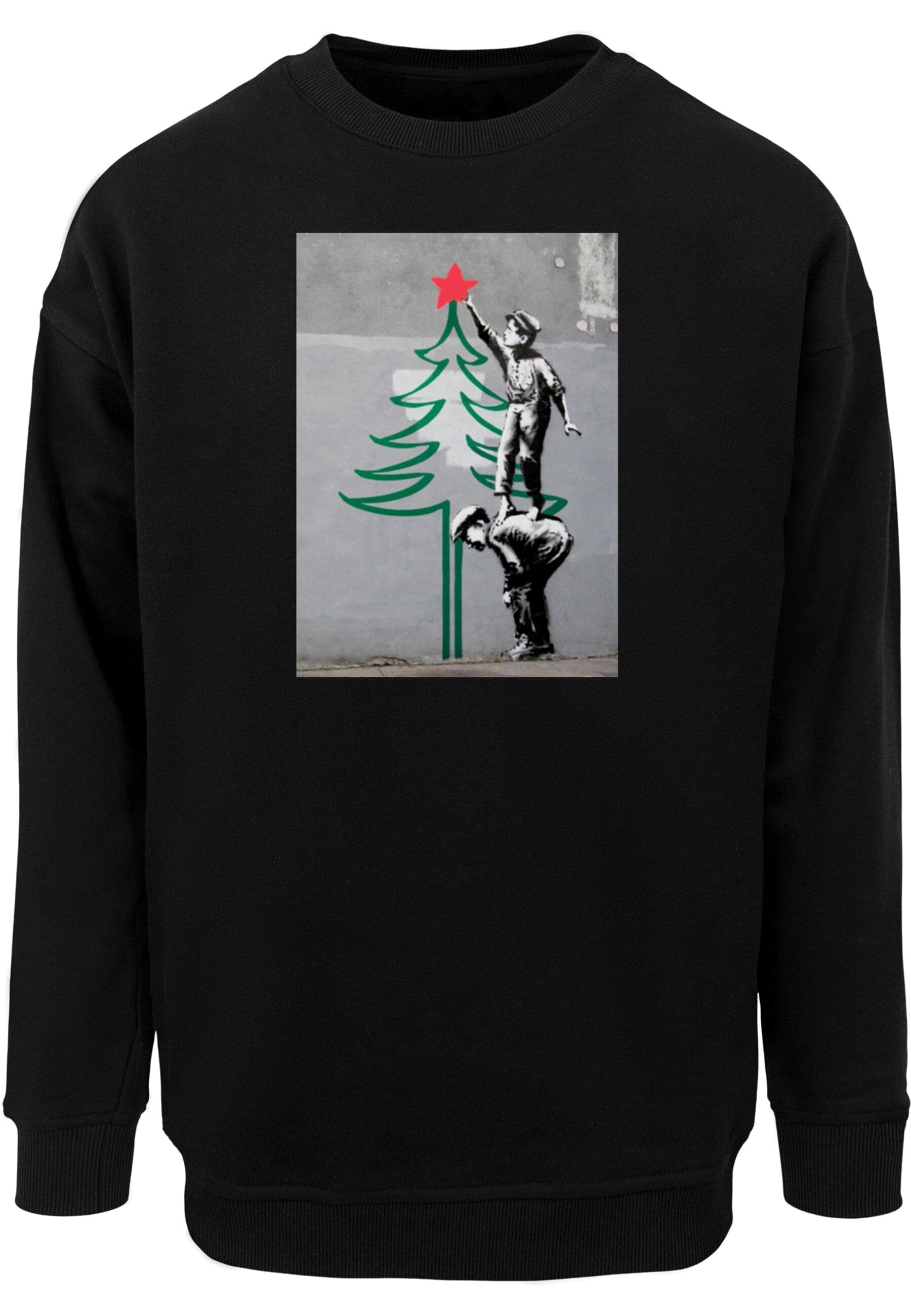Merchcode Rundhalspullover "Merchcode Banksy - Christmas Tree Crewneck" 1 Stk. tlg. von Merchcode