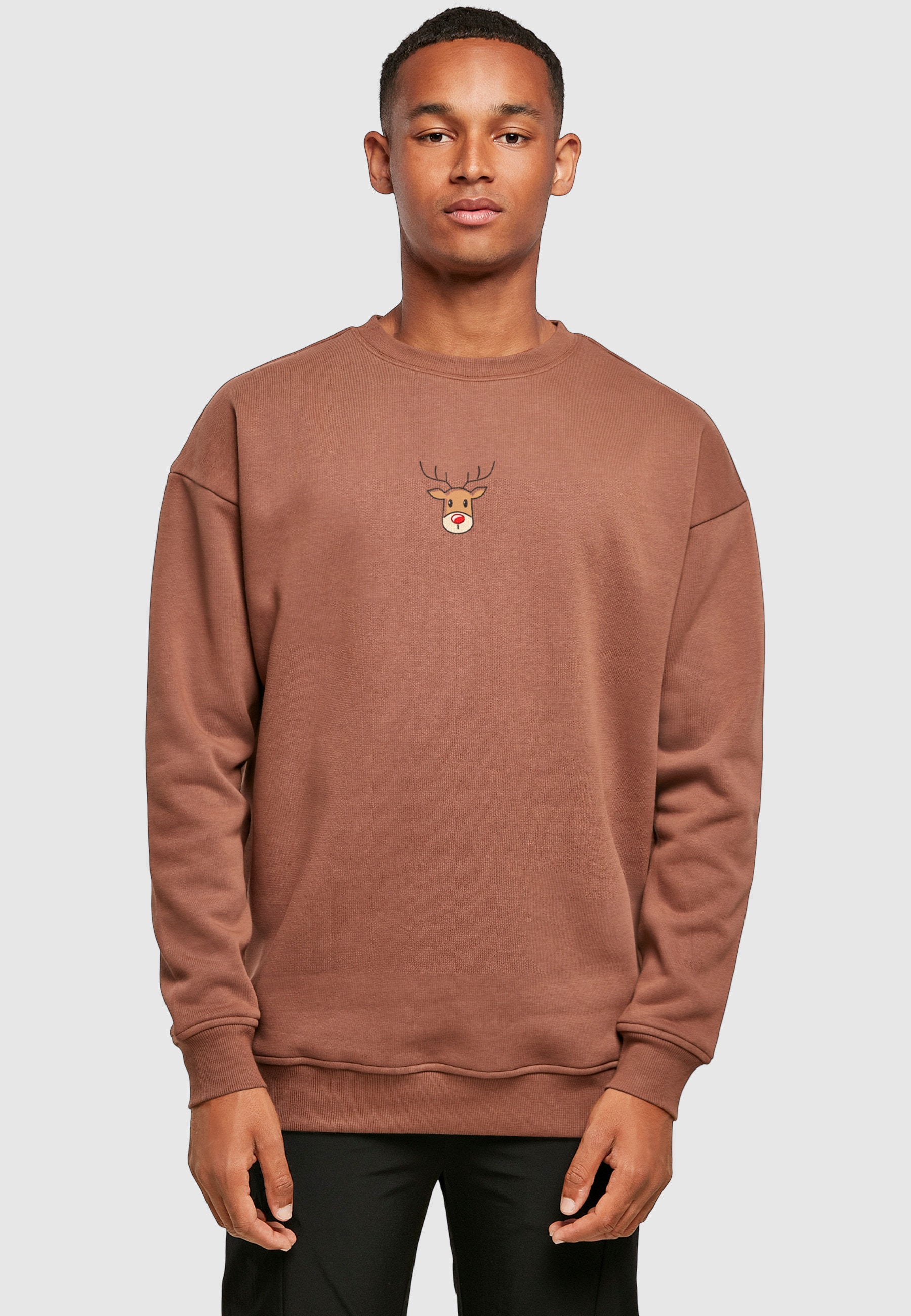 Merchcode Sweater "Merchcode Christmas Cute Deer Crewneck", 1 Stk. von Merchcode