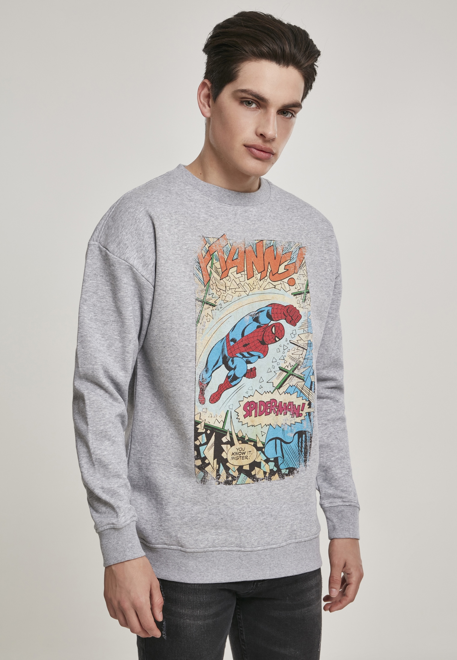 Merchcode Rundhalspullover "Merchcode Herren Spiderman Ftanng Crewneck", (1 tlg.) von Merchcode