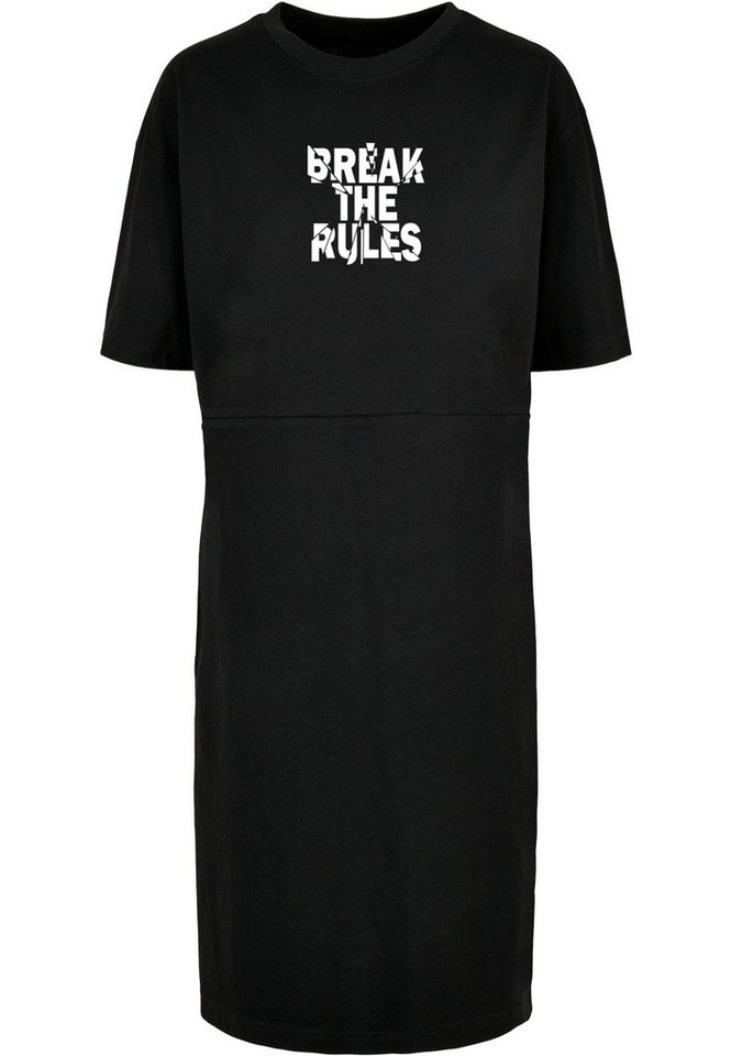 Merchcode Shirtkleid Merchcode Damen Ladies Break The Rules 2 Oversized Slit Dress (1-tlg) von Merchcode