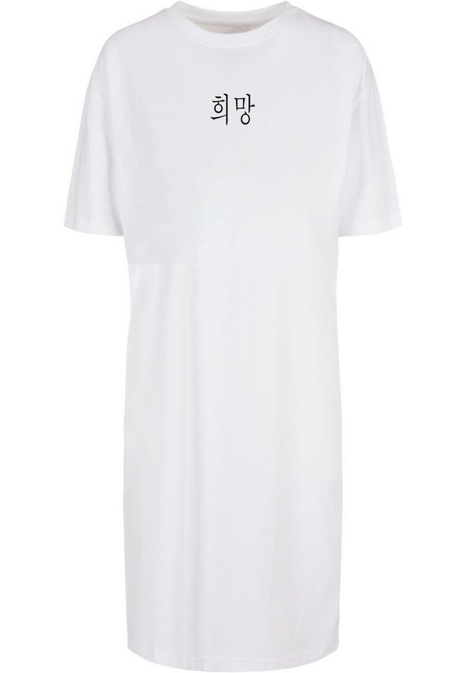 Merchcode Shirtkleid Merchcode Damen Ladies K HOPE Oversized Slit Dress (1-tlg) von Merchcode