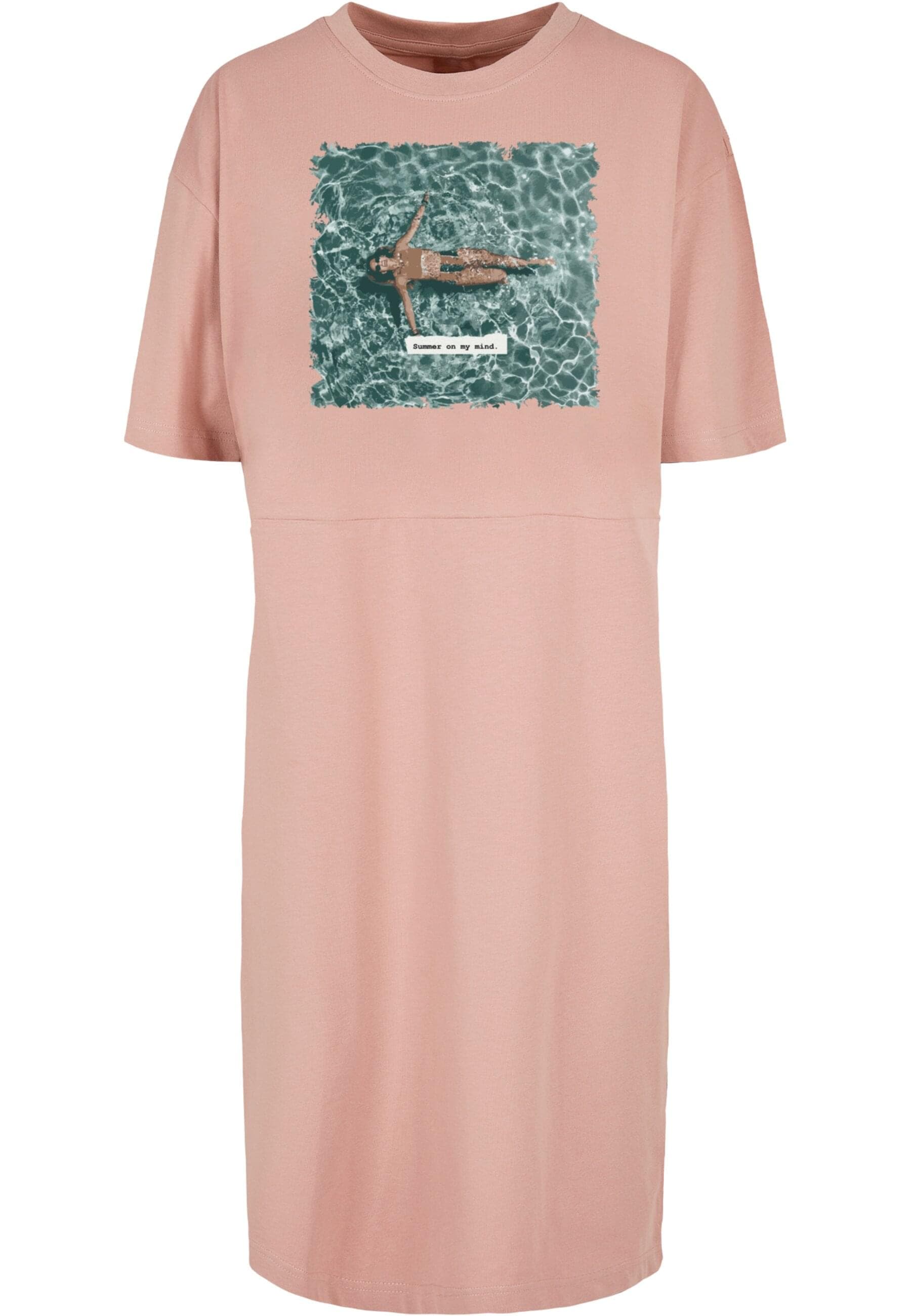 Merchcode Shirtkleid "Merchcode Damen Ladies Summer - On My Mind Oversized Slit Dress", (1 tlg.) von Merchcode
