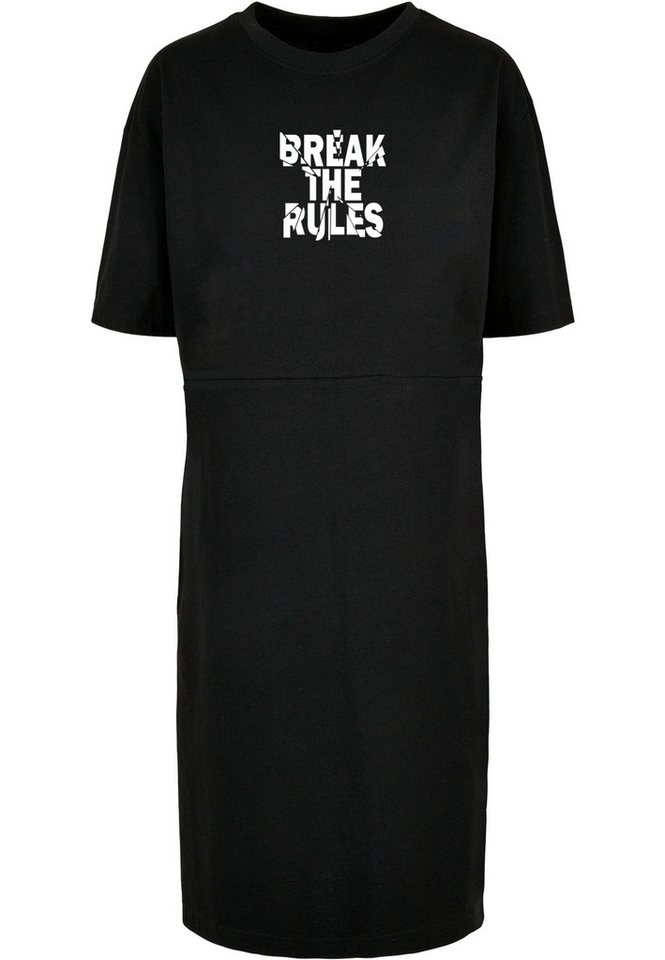 Merchcode Shirtkleid Merchcode Damen Ladies Break The Rules 2 Oversized Slit Dress (1-tlg) von Merchcode