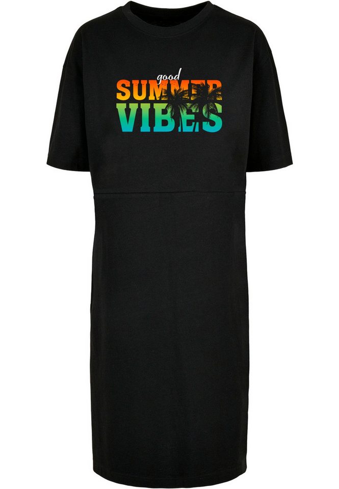 Merchcode Shirtkleid Merchcode Damen Ladies Good Summer Vibes Oversized Slit Dress (1-tlg) von Merchcode