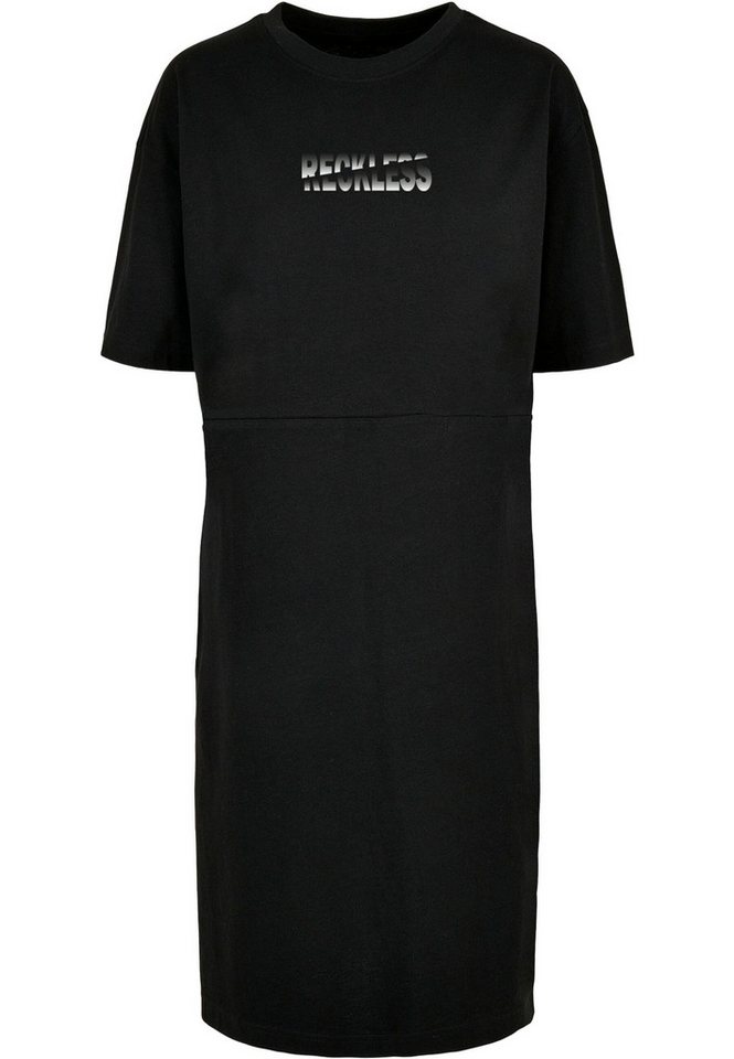 Merchcode Shirtkleid Merchcode Damen Ladies Reckless Oversized Slit Dress (1-tlg) von Merchcode