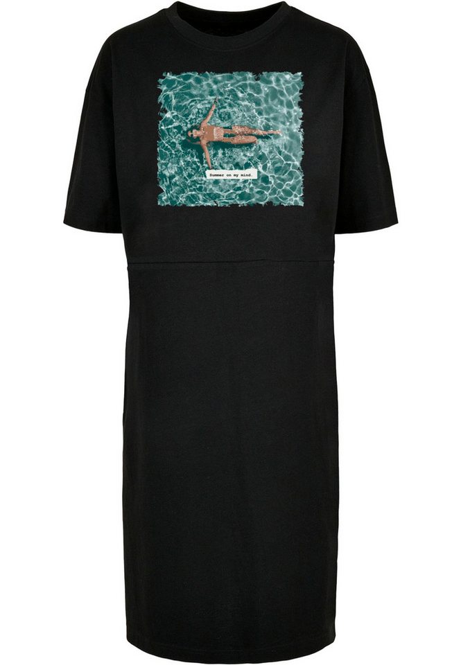 Merchcode Shirtkleid Merchcode Damen Ladies Summer - On My Mind Oversized Slit Dress (1-tlg) von Merchcode