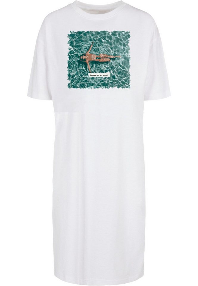 Merchcode Shirtkleid Merchcode Damen Ladies Summer - On My Mind Oversized Slit Dress (1-tlg) von Merchcode