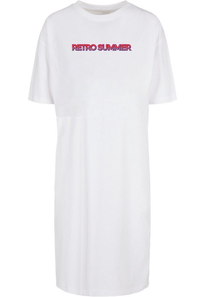 Merchcode Shirtkleid Merchcode Damen Ladies Summer - Retro Oversized Slit Dress (1-tlg) von Merchcode