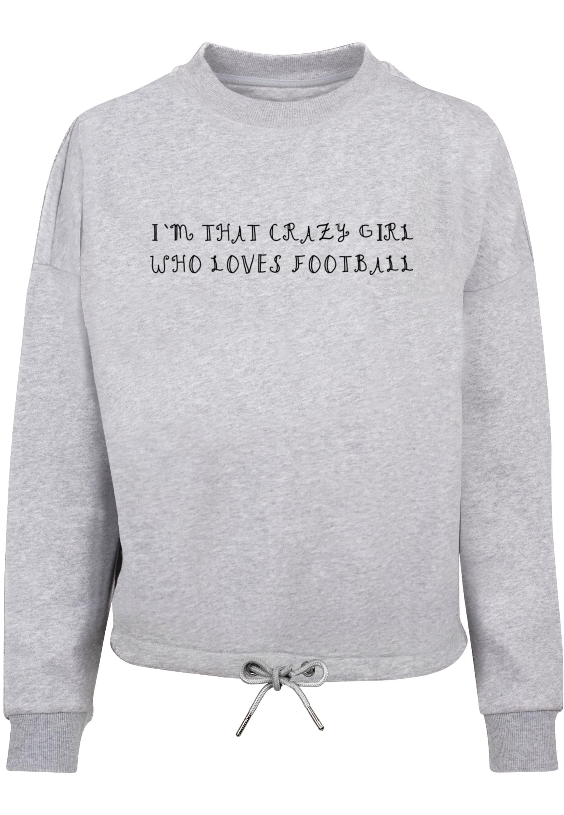 Merchcode Sweater "Merchcode Damen Ladies Crazy Football Girl Oversize Crewneck" Merchcode Sweater "Merchcode Damen Ladies Crazy Football Girl Oversize Crewneck" von Merchcode