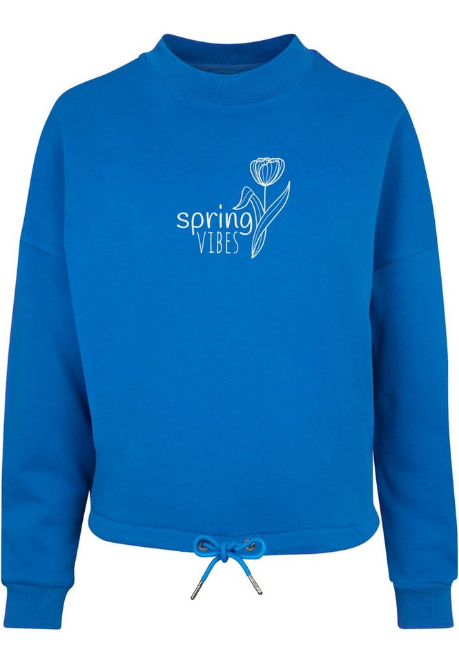 Merchcode Sweater Merchcode Damen Ladies Spring - Vibes Oversize Crewneck von Merchcode