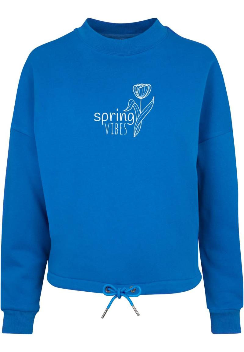 Merchcode Sweater "Merchcode Damen Ladies Spring - Vibes Oversize Crewneck" von Merchcode